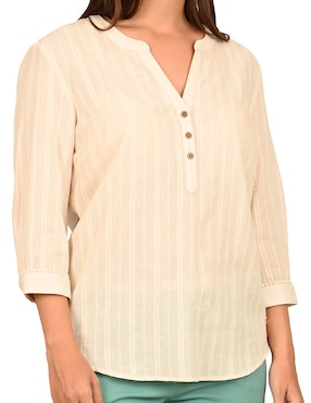 Blusa Ferrioni manga 3/4 para mujer