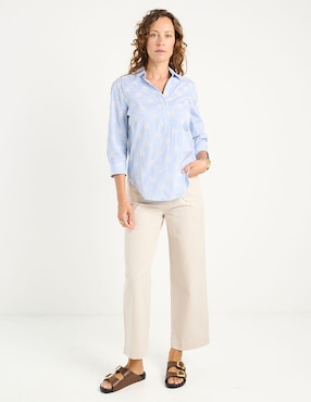 Blusa Ferrioni manga 3/4 para mujer