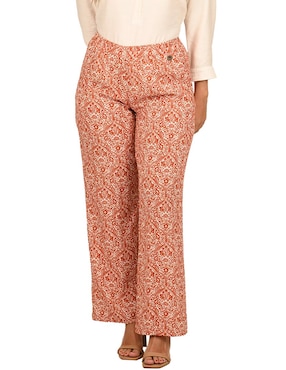 Pantalón acampanado Ferrioni amplio para mujer