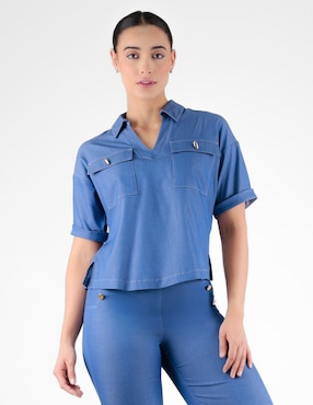 Blusa Trinity manga corta para mujer