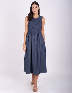 Vestido midi casual Delirium para mujer