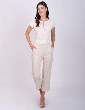 Pantalón capri Delirium straight para mujer