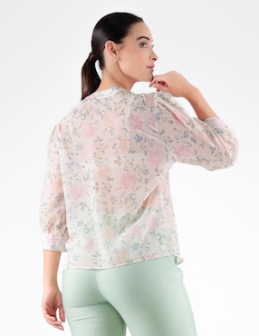 Blusa camisera Trinity manga 3/4 para mujer