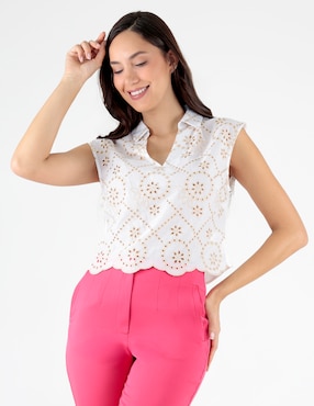 Blusa Trinity sin manga para mujer
