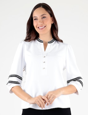 Blusa Trinity manga 3/4 para mujer