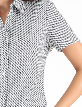 Blusa camisera Trinity manga corta para mujer