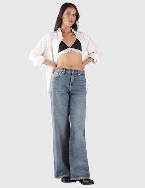 Jeans wide leg Calvin Klein para mujer