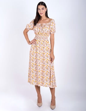 Vestido midi casual Delirium para mujer