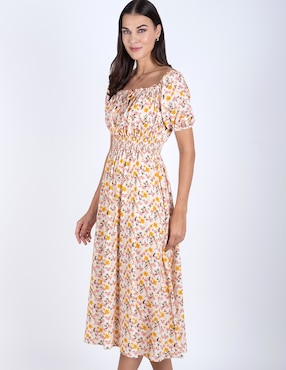 Vestido midi casual Delirium para mujer
