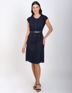 Vestido a la rodilla casual Delirium para mujer