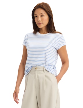Playera manga corta Dockers cuello redondo para mujer