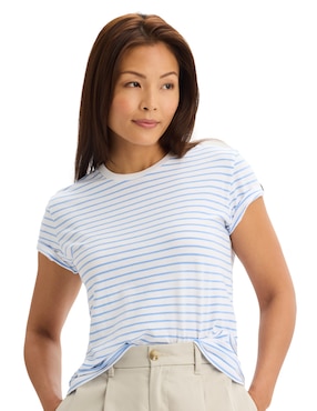 Playera manga corta Dockers cuello redondo para mujer