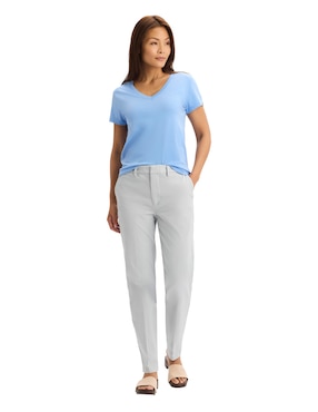 Playera manga corta Dockers cuello V para mujer