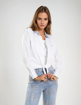 Blusa camisera Muletta manga larga para mujer