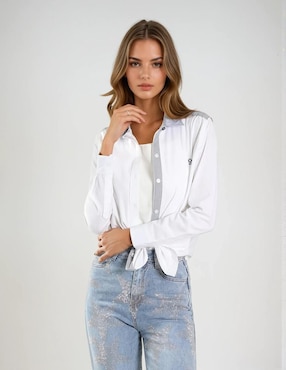 Blusa camisera Muletta manga larga para mujer