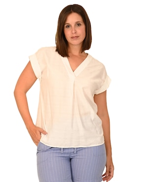 Blusa Ferrioni manga corta para mujer