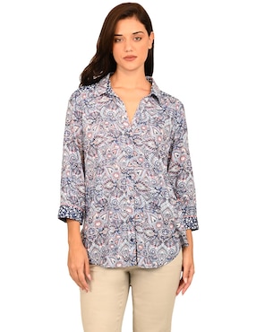 Blusa Ferrioni manga 3/4 para mujer