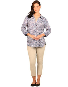 Blusa Ferrioni manga 3/4 para mujer