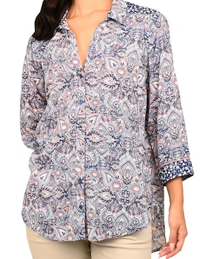 Blusa Ferrioni manga 3/4 para mujer