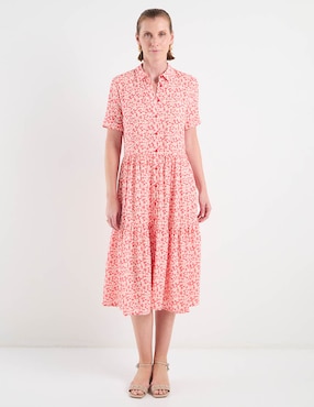 Vestido midi casual Ferrioni para mujer