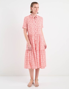 Vestido midi casual Ferrioni para mujer