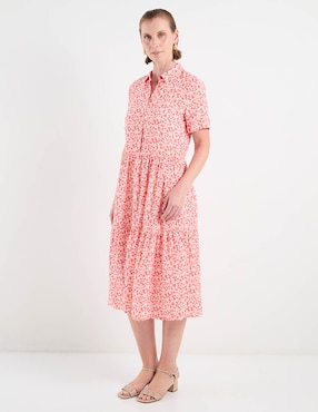 Vestido midi casual Ferrioni para mujer