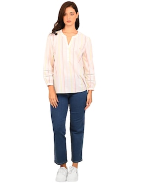 Blusa Ferrioni manga 3/4 para mujer