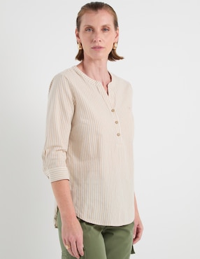 Blusa Ferrioni manga 3/4 para mujer