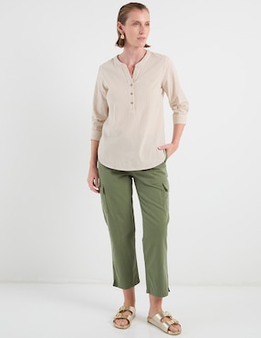 Blusa Ferrioni manga 3/4 para mujer