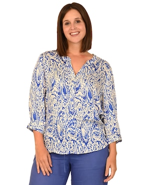 Blusa Ferrioni manga 3/4 para mujer