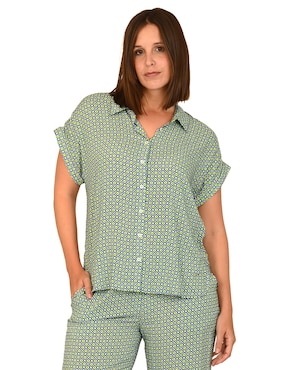 Blusa Ferrioni manga corta para mujer