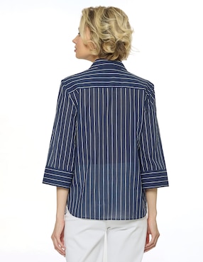 Blusa camisera Foley's manga 3/4 para mujer