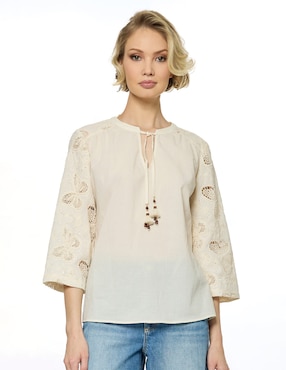 Blusa Foley'S manga 3/4 para mujer