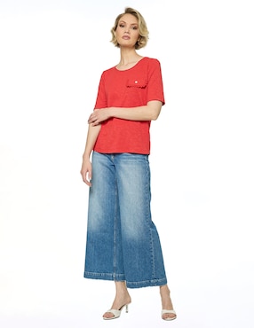 Blusa Foley's manga corta para mujer