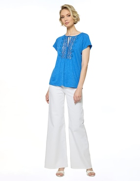 Blusa Foley's manga corta para mujer