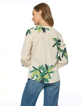 Blusa Foley's manga larga para mujer