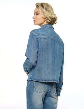 Blusa camisera Foley's manga larga para mujer