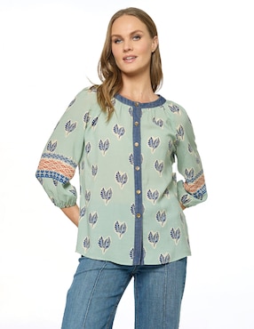 Blusa Foley's manga 3/4 para mujer
