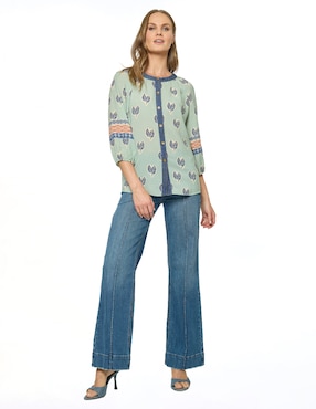 Blusa Foley's manga 3/4 para mujer