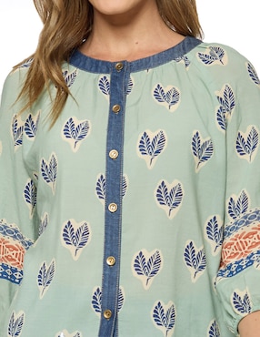 Blusa Foley's manga 3/4 para mujer