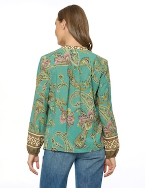 Blusa Foley's manga larga para mujer