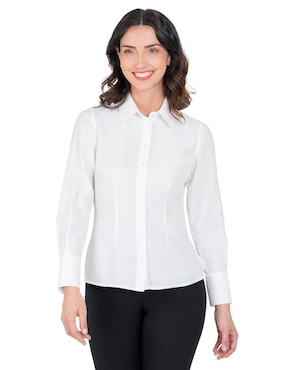 Blusa camisera Atelier Petite manga larga para mujer