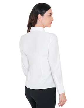 Blusa camisera Atelier Petite manga larga para mujer