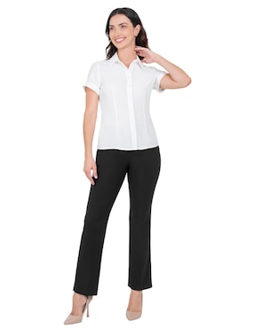 Blusa camisera Atelier Petite manga corta para mujer