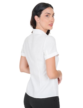 Blusa camisera Atelier Petite manga corta para mujer
