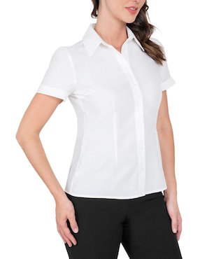Blusa camisera Atelier Petite manga corta para mujer