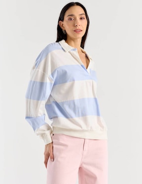 Playera manga larga Old Navy cuello polo para mujer