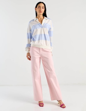 Playera manga larga Old Navy cuello polo para mujer