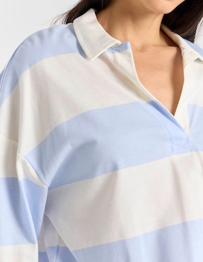 Playera manga larga Old Navy cuello polo para mujer