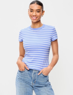 Blusa manga corta Old Navy cuello redondo para mujer